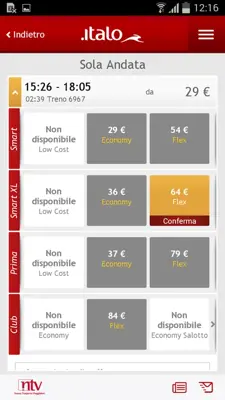 Italo Treno android App screenshot 4