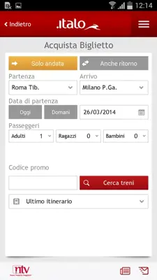 Italo Treno android App screenshot 6